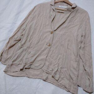 Melose Lightweight Jacket Linen Blend Beige